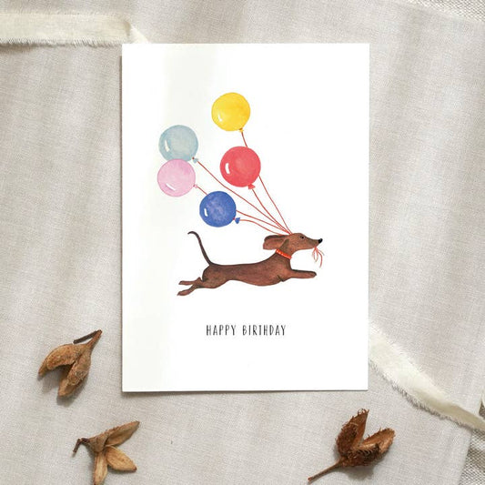 Kaart Birthday Dachshund