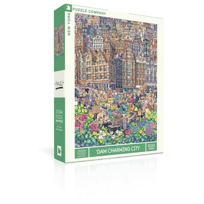 New York Puzzle Company Dam Charming City Puzzel 1000 Stukjes