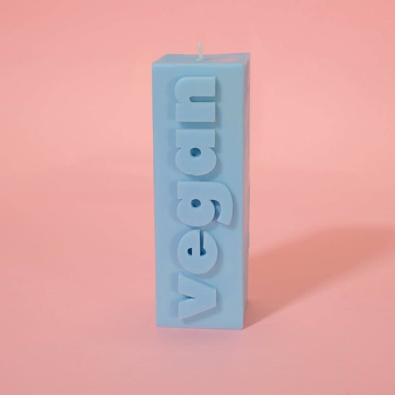 Slogan Block Pillar Candle | Diverse Varianten