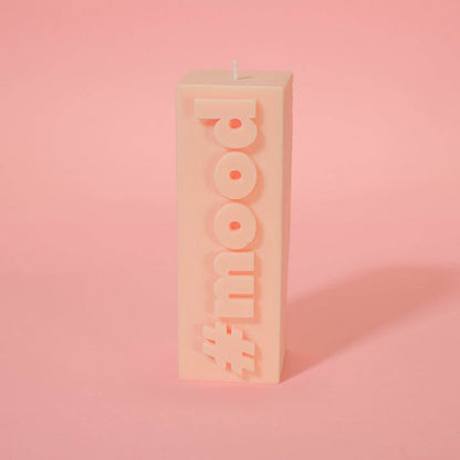 Slogan Block Pillar Candle | Diverse Varianten