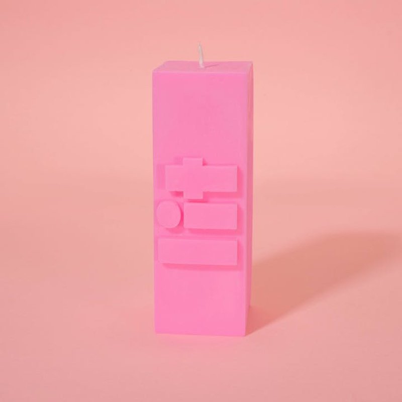 Slogan Block Pillar Candle | Diverse Varianten
