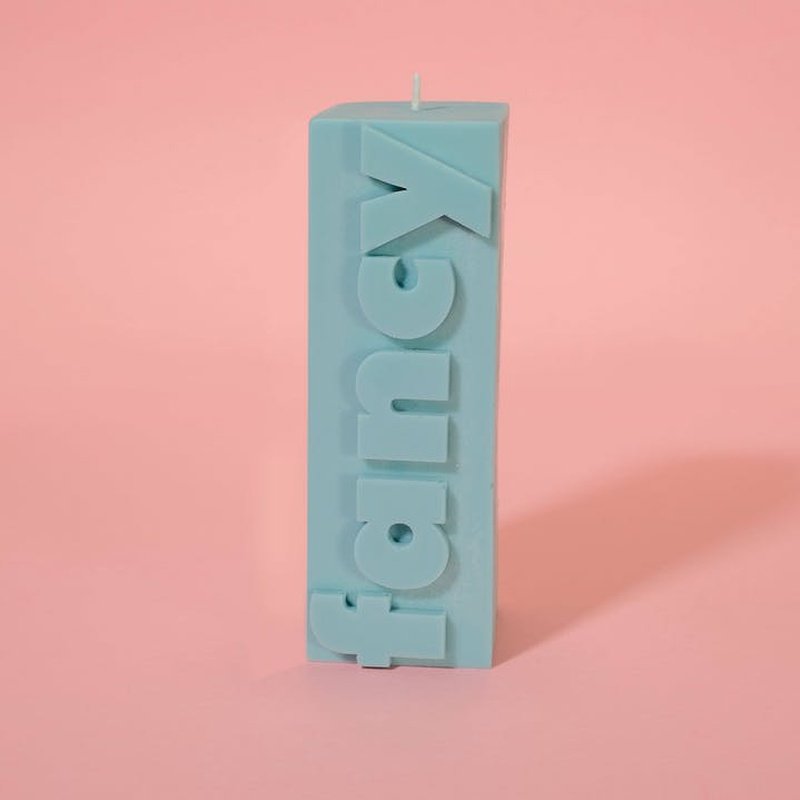 Slogan Block Pillar Candle | Diverse Varianten