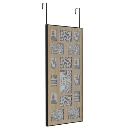 J-Line Fotokader Wanddeco/Deurhanger Naturel/Zwart Md