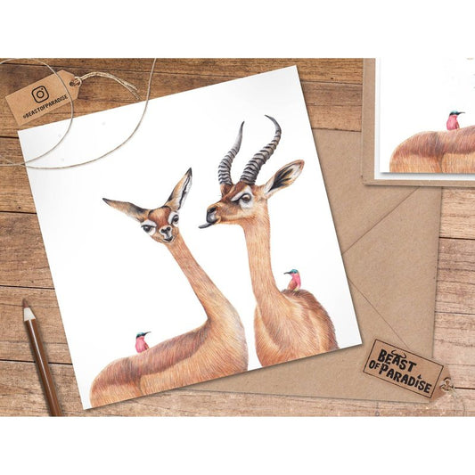 Kaart Gazellen | Throw a Kiss