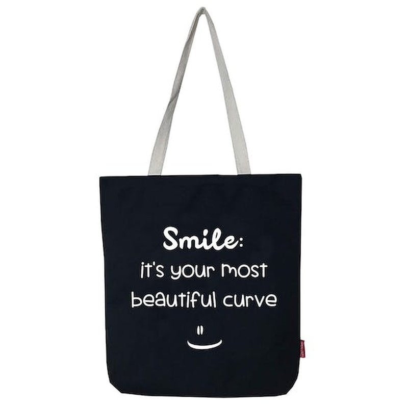 Stevige Boodschappentas Smile: It's Your Most Beautiful Curve