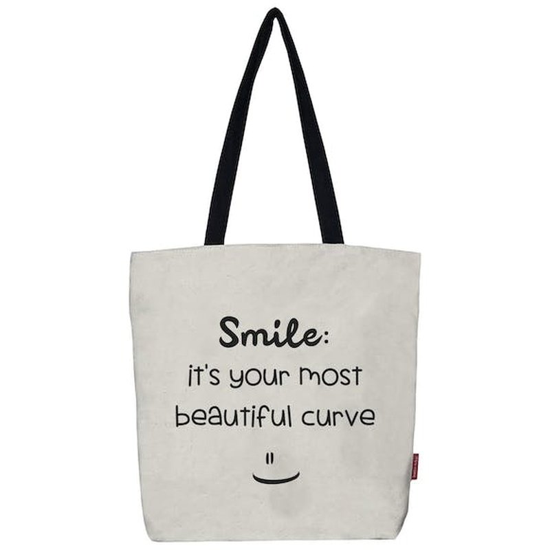 Stevige Boodschappentas Smile: It's Your Most Beautiful Curve