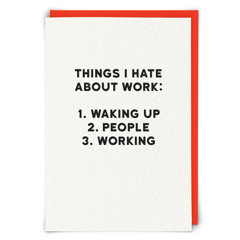Kaart Things I Hate About Work