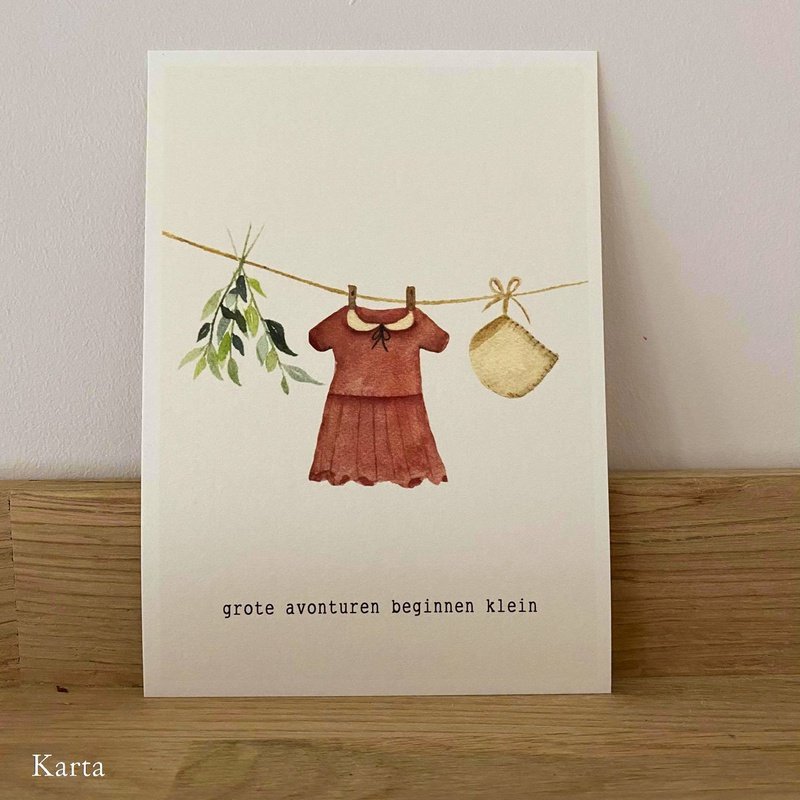 Kaart Grote Avonturen Beginnen Klein