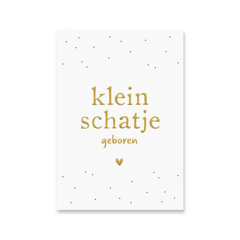 Kaart Klein Schatje Geboren