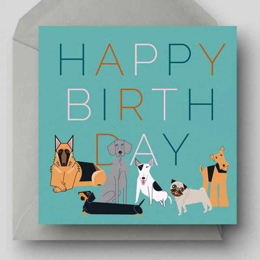 Happy Birthday Dogs Kaart