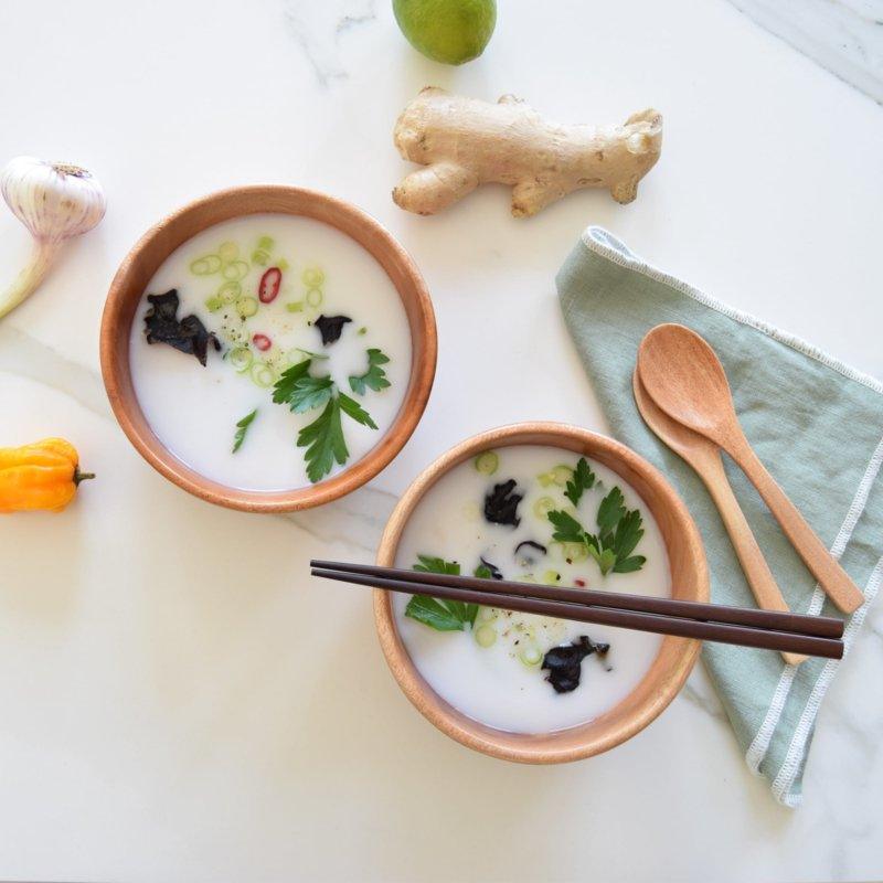 Rijstkommetje Khaya-hout