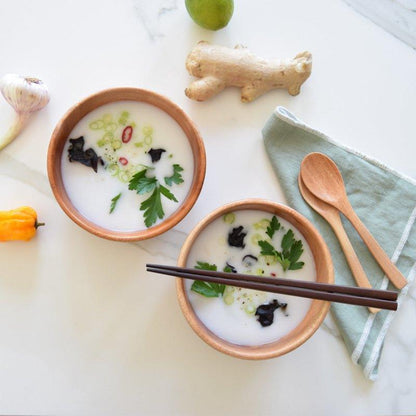 Rijstkommetje Khaya-hout